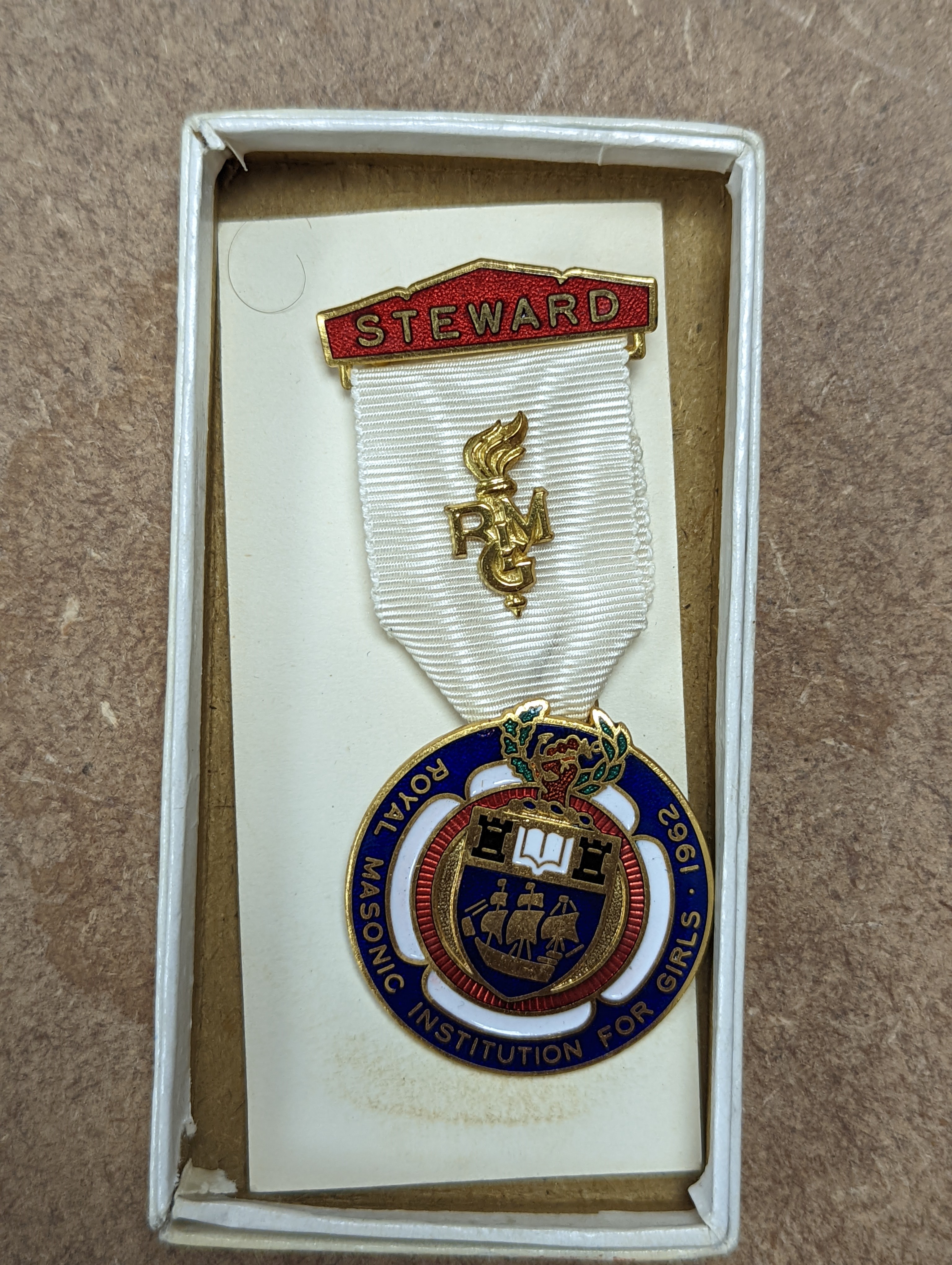 A group of masonic regalia and medals